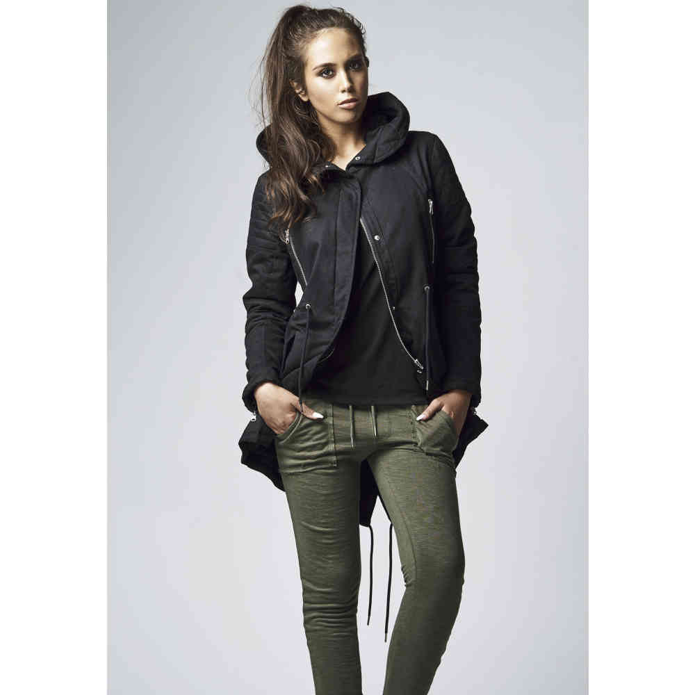 Urban Classics - Sherpa Lined Cotton Manteau parka - Noir